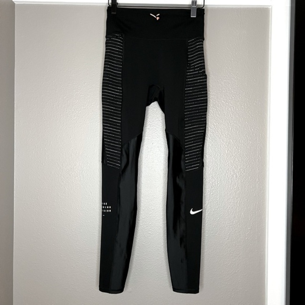 NWOT Nike Epic Luxe mid rise full length black running leggings size small